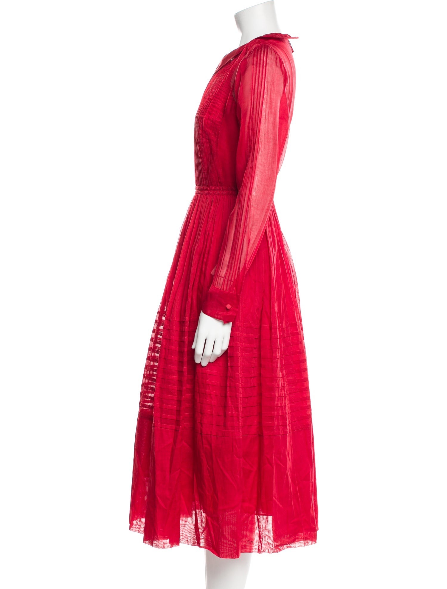 Valentino Crew Neck Long Dress
